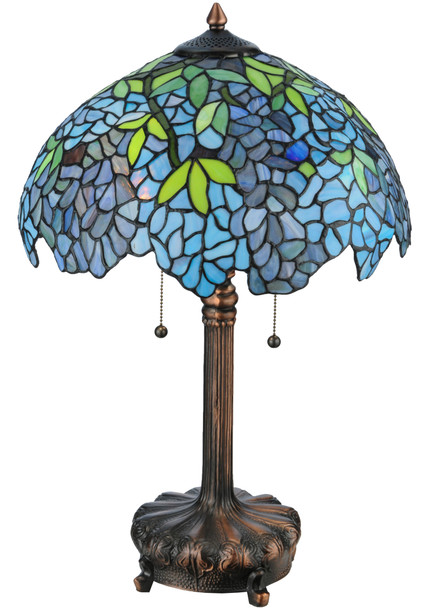 Meyda 25"h Tiffany Wisteria Table Lamp - 139606