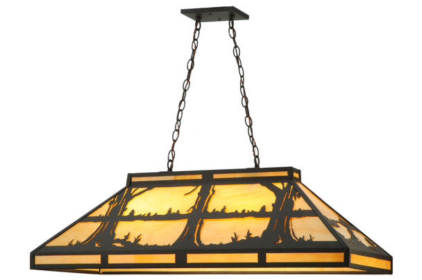 Meyda 40"l Quiet Pond Oblong Pendant - 140599