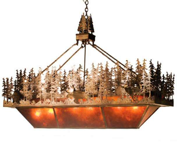 Meyda 60"l Pine Lake Oblong Inverted Pendant - 14171