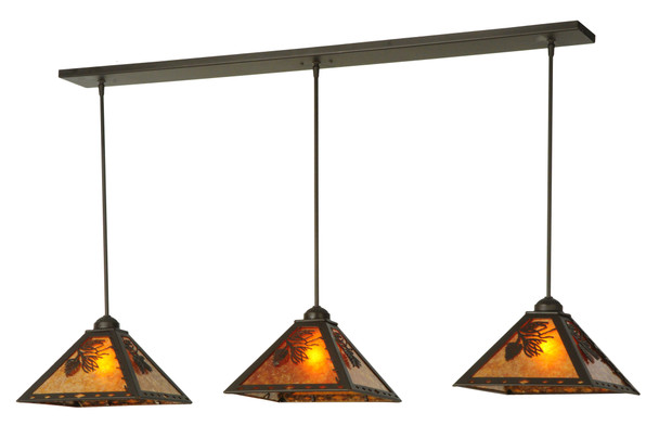 Meyda 54" Long Balsam Pine 3 Light Pendant - 141881