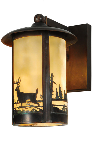 Meyda 8"w Fulton Deer Creek 1 Lt Wall Sconce - 142107