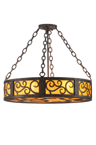 Meyda 24"w Dean Inverted Pendant - 142197