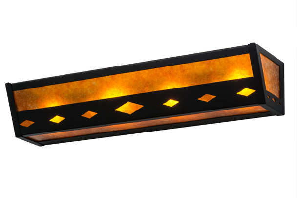 Meyda 24"w Diamond Craftsman Vanity Light - 14247