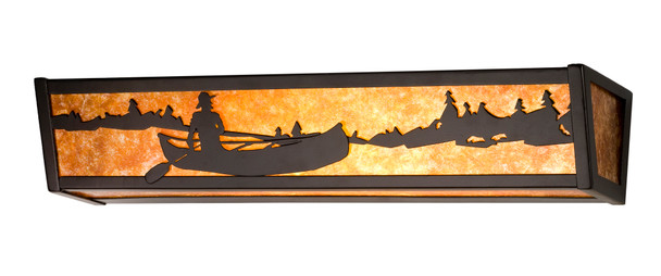 Meyda 24"w Canoe At Lake Vanity Light - 14344