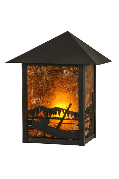 Meyda 9"w Seneca Canoe At Lake Wall Sconce - 144799