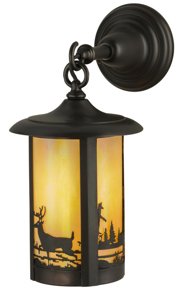 Meyda 7.5"w Fulton Deer Creek Hanging Wall Sconce - 145772