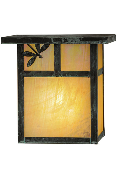Meyda 8"w Hyde Park T Mission Dragonfly Wall Sconce - 146927