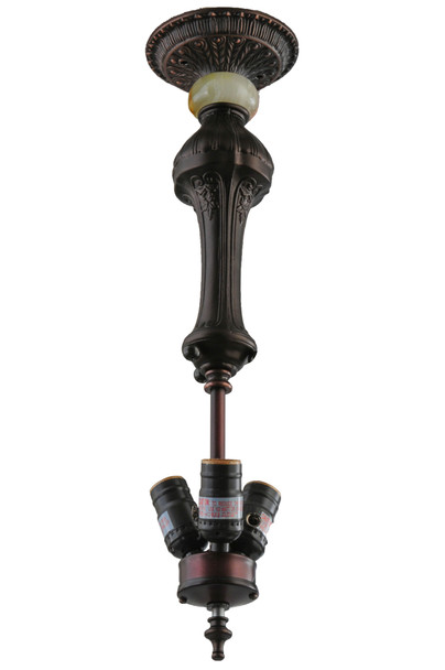 Meyda 21.5" Bulb Column/onyx/column 3 Lt Flush - 14809