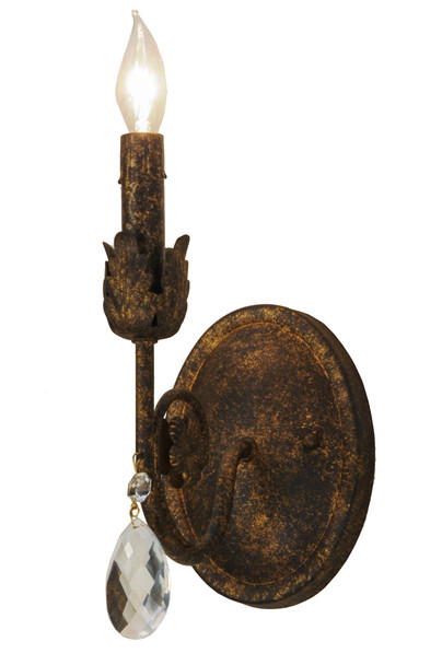 Meyda 5"w Antonia 1 Light Wall Sconce - 150002