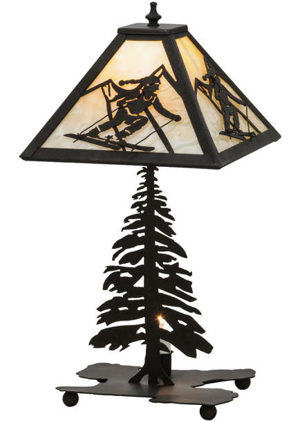 Meyda 22"h Alpine W/lighted Base Table Lamp - 150136