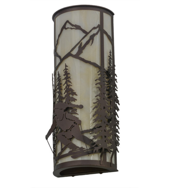 Meyda 8"w Alpine Left Wall Sconce - 151914