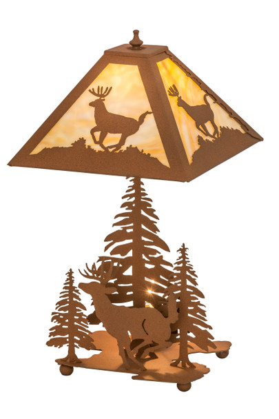 Meyda 22"h Lone Deer Table Lamp - 15268