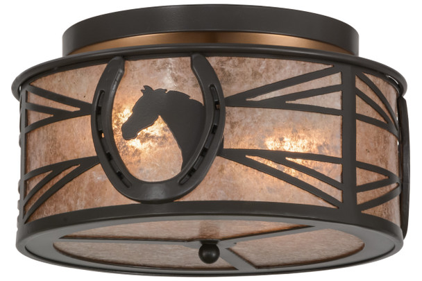 Meyda 14.5"w Horseshoe Flushmount - 153941