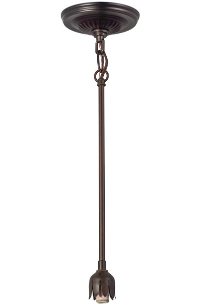 Meyda 5"w Mahogany Bronze 1 Lt Pendant Hardware - 157418