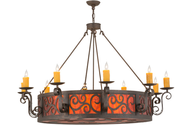 Meyda 56"w Delano 10 Lt Chandelier - 158394