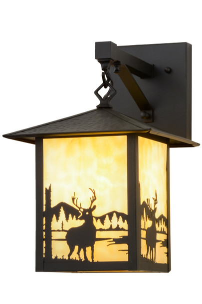 Meyda 9"w Seneca Deer Creek Hanging Wall Sconce - 159117