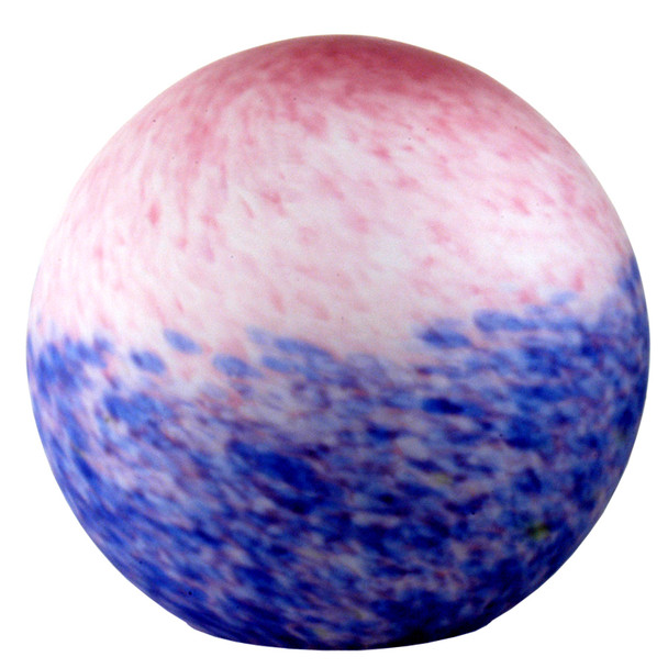 Meyda 6"w Pink/blue Pate-de-verre Orb Shade - 16042