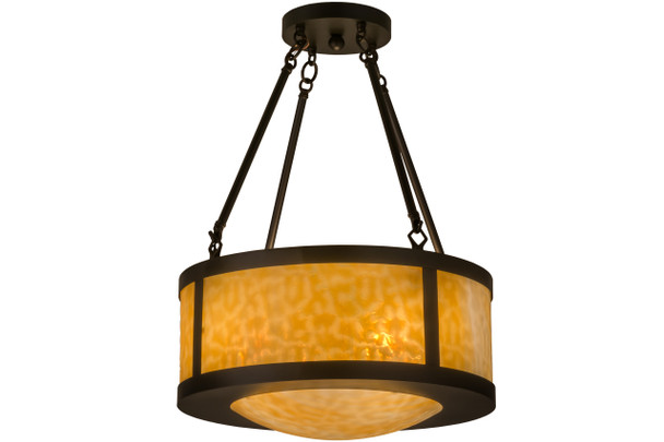 Meyda 18" Wide Pomona Semi-flushmount - 161333