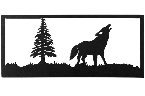 Meyda 18"w Lone Wolf Wall Art - 162079