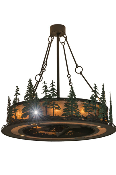 Meyda 48"w Tall Pines Chandel-air - 162413