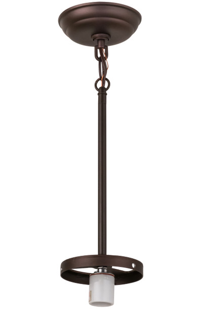 Meyda 5"w Mahogany Bronze 1 Lt Pendant Hardware - 163149