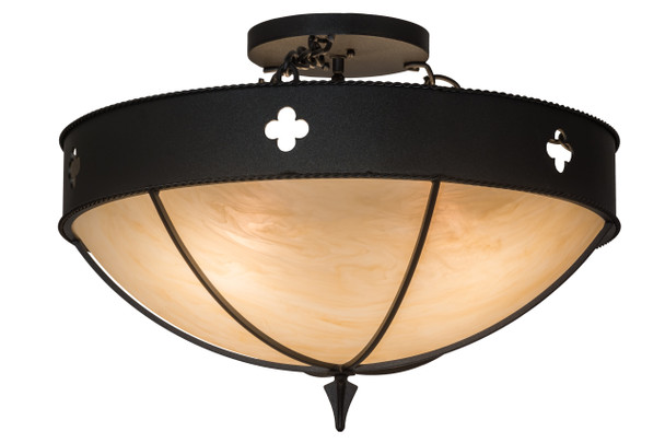 Meyda 24"w Sabrina Semi-flushmount - 164003