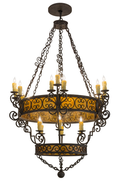 Meyda 48"w Isabo 24 Lt Two Tier Chandelier - 165159