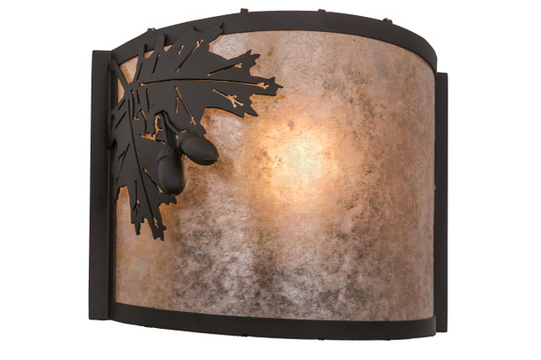 Meyda 12"w Oak Leaf & Acorn Wall Sconce - 171858