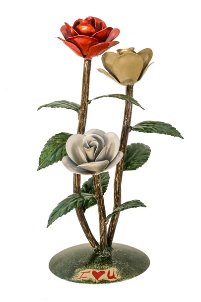 Meyda 7"w Rosa Sculpture - 173291