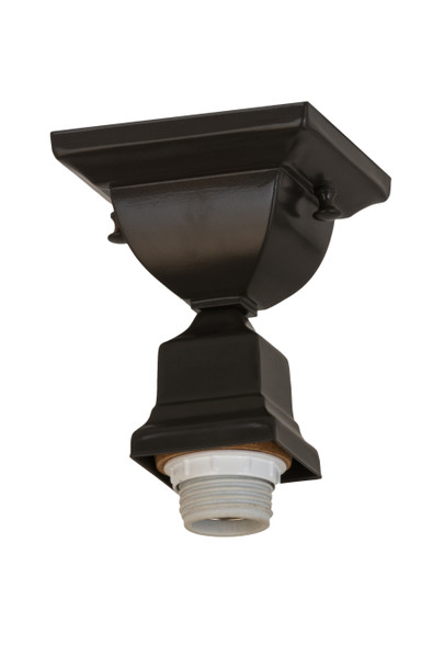 Meyda 5"sq Timeless Bronze Flushmount Hardware - 173746