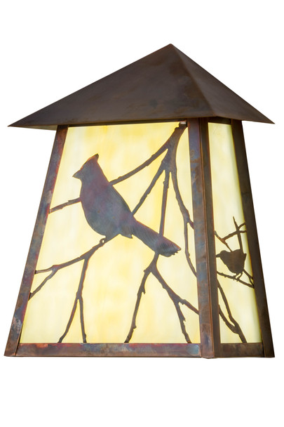 Meyda 9"w Stillwater Song Bird Wall Sconce - 183213