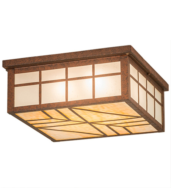 Meyda 19"sq Santa Fe Flushmount - 186320