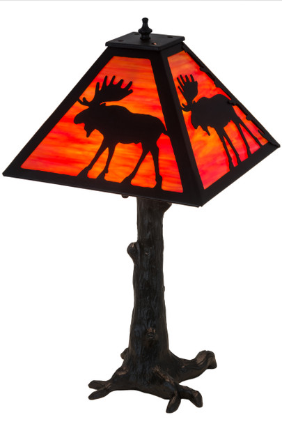 Meyda 24"h Lone Moose Table Lamp - 187276