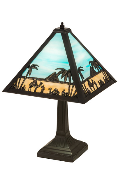 Meyda 16"h Camel Mission Table Lamp - 188316