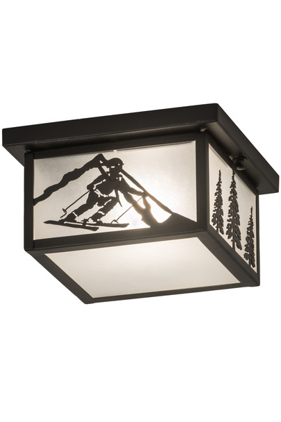 Meyda 12"sq Hyde Park Alpine Flushmount - 188346