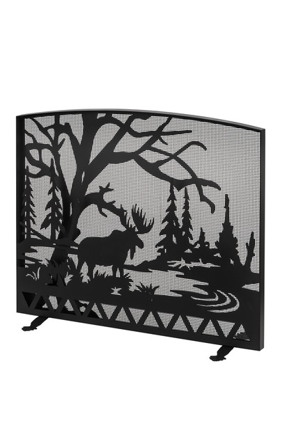 Meyda 47"w X 39"h Moose Creek Arched Fireplace Screen - 188444