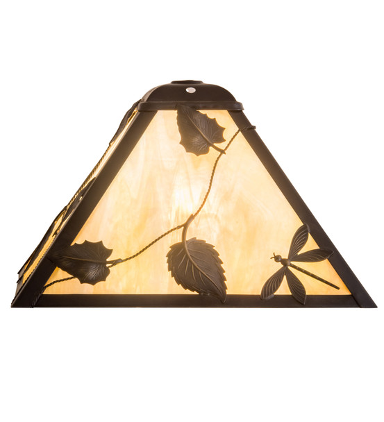 Meyda 9" Square Vine Leaf Shade - 189381