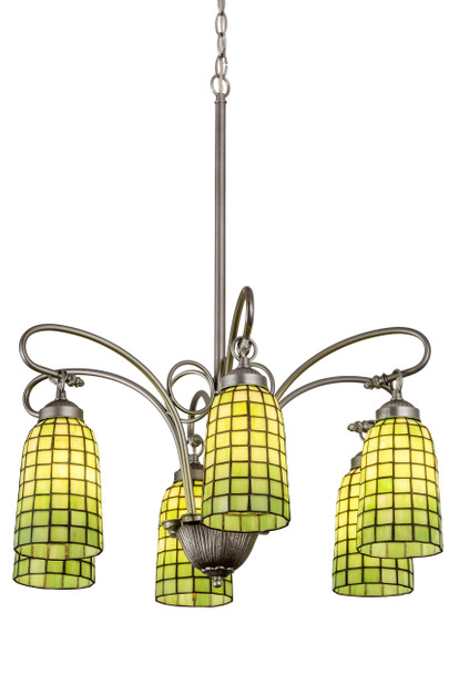 Meyda 26"w Terra Verde 6 Lt Chandelier - 189454