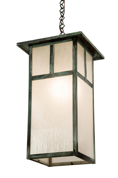 Meyda 15"sq Hyde Park "t" Mission Pendant - 190836