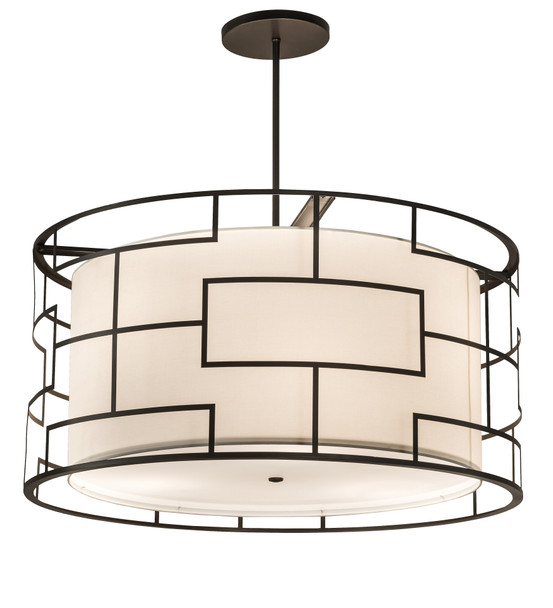 Meyda 48" Wide Cilindro Mosaic Pendant - 193812