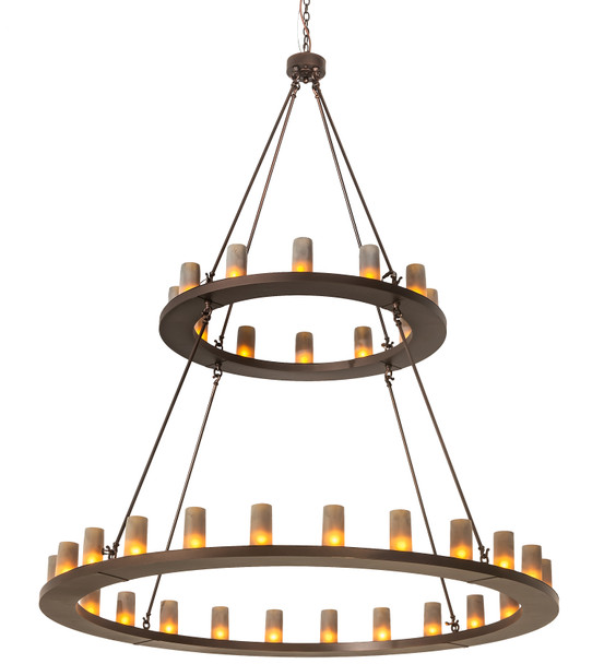 Meyda 72" Wide Loxley 36 Light Two Tier Chandelier - 195244