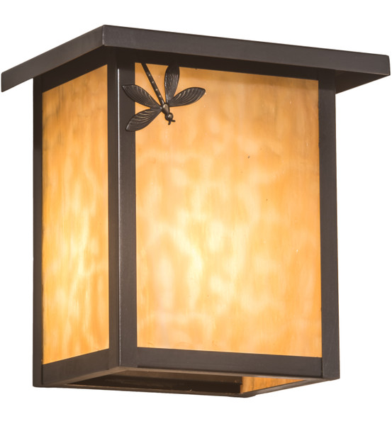 Meyda 8" Wide Seneca Dragonfly Left Wall Sconce - 197061