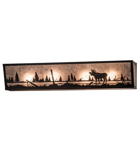 Meyda 31" Wide Moose At Lake Vanity Light - 198074