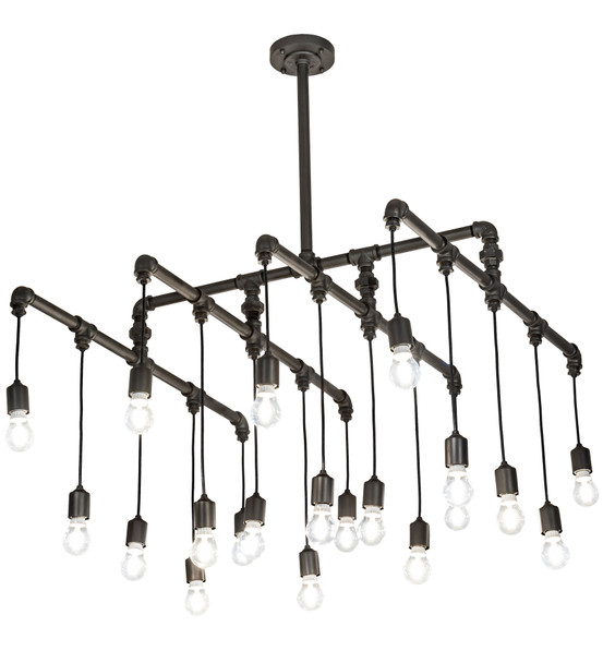 Meyda 36" Square Pipedream Alva 20 Light Cascading Pendant - 201071