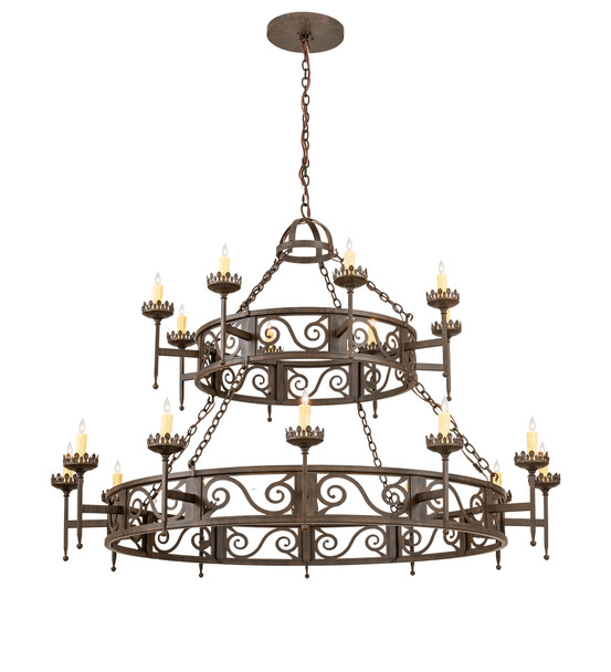 Meyda 66" Wide Majella 20 Light Two Tier Chandelier - 201849