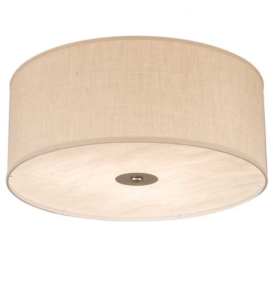 Meyda 30" Wide Cilindro Textrene Flushmount - 202440