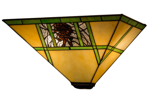 Meyda 14"w Pinecone Ridge Wall Sconce - 20635