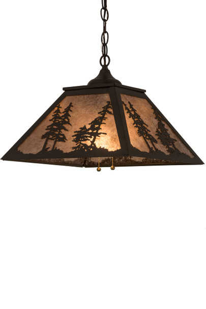 Meyda 16"sq Tall Pines Pendant - 21017