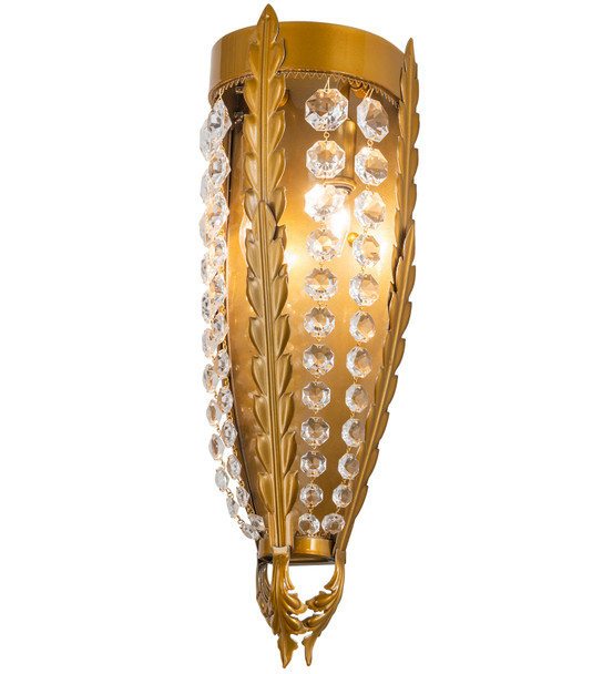 Meyda 6" Wide Chrisanne Crystal Led Wall Sconce - 211949