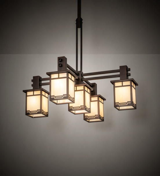 Meyda 36" Wide Roylance 5 Light Chandelier - 217475